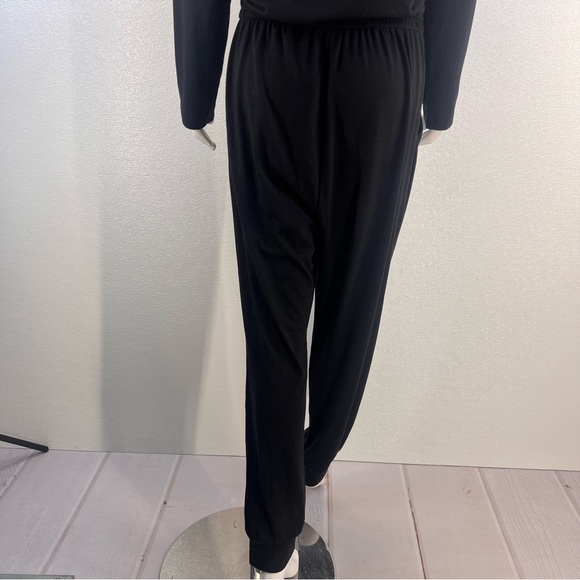 NWT Casual Long Sleeve Jumpsuit Crewneck One Off Shoulder Elastic Waist  SIZE XL - Picture 10 of 17